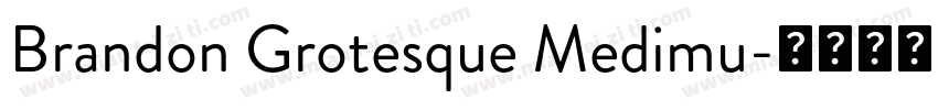Brandon Grotesque Medimu字体转换